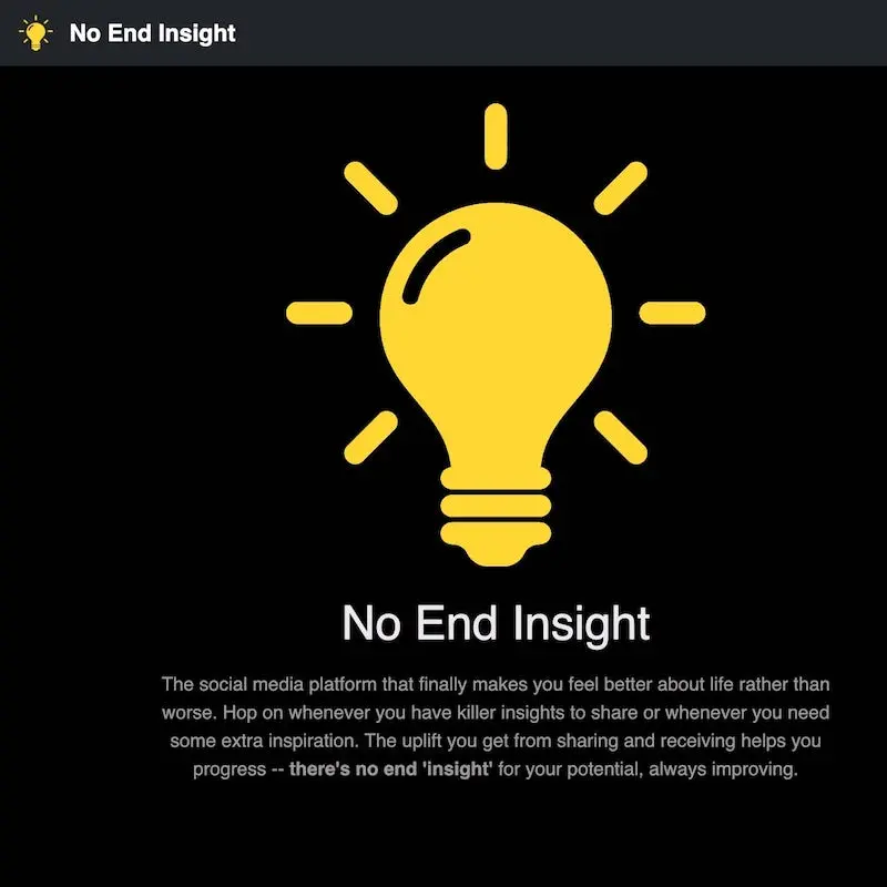 No End Insight Screenshot