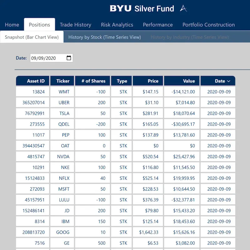 Silver Fund Web App Screenshot